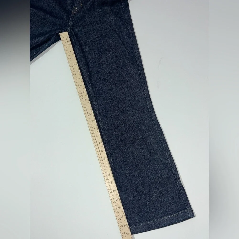 Spanx Straight Leg Woman's Denim Pants Raw Indigo Pull On Sz‎ Medium